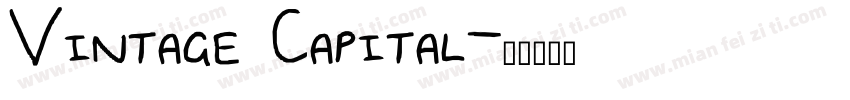 Vintage Capital字体转换